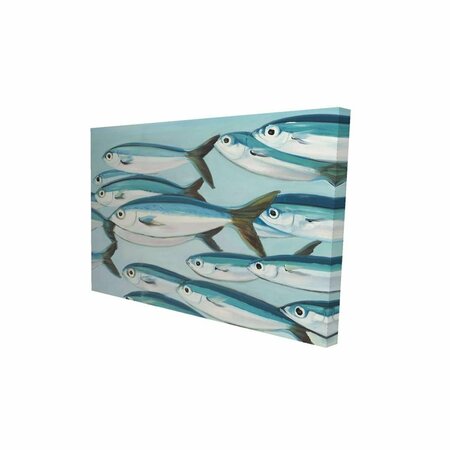 FONDO 20 x 30 in. Small Fish of Caesio Caerulaurea-Print on Canvas FO2792605